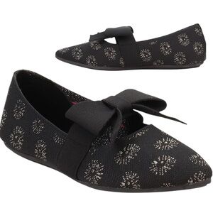 Skechers Cleo Point Washable Knit Bow Flats casual classic comfy office holiday